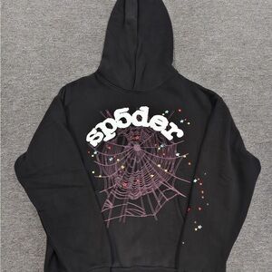 Black Hoodie with Yellow Graphic